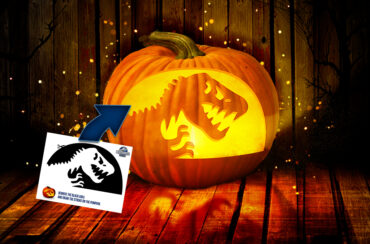 Download your Jurassic Pumpkin Stencil